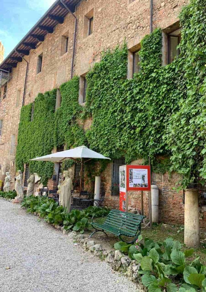 Garden of Teatro Olimpico in Vicenza Italy