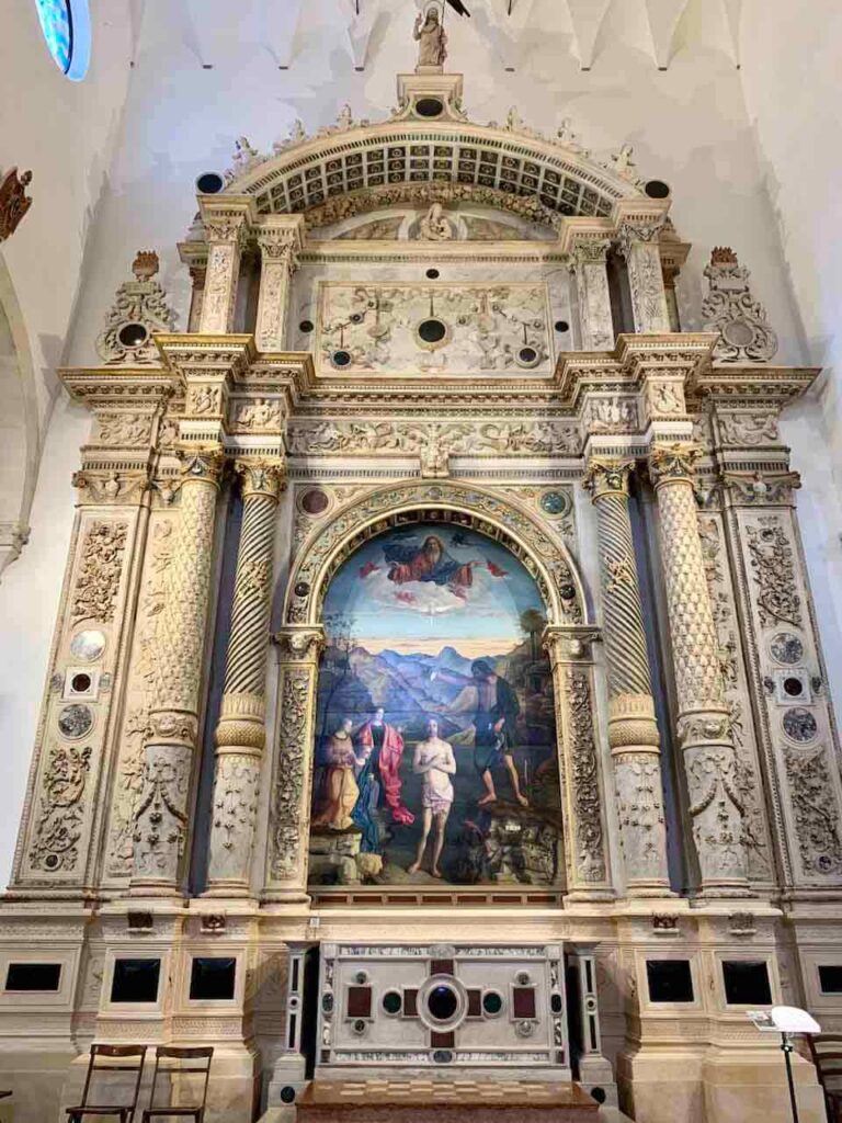 Giovanni Bellini’s Baptism of Christ in Vicenza Italy 
