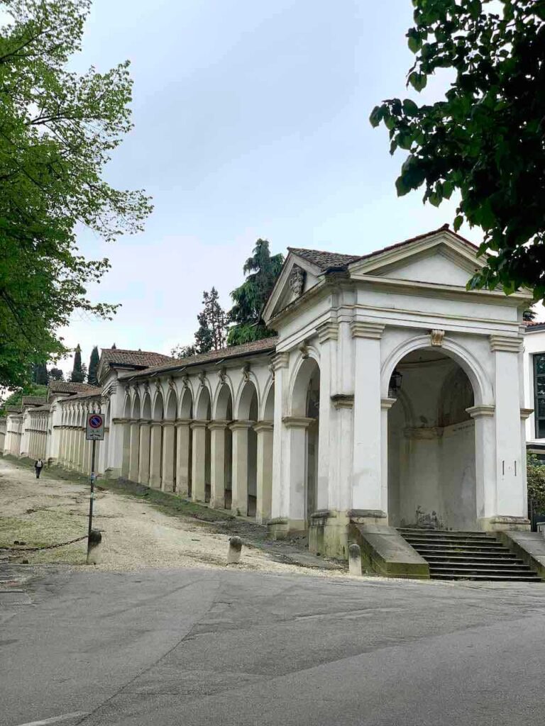 Arcades of Monte Berico in Vicenza Italy 