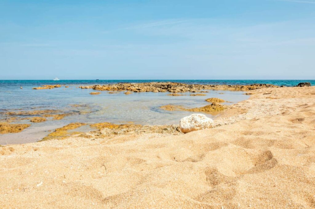 A beach in the Ostuni area
