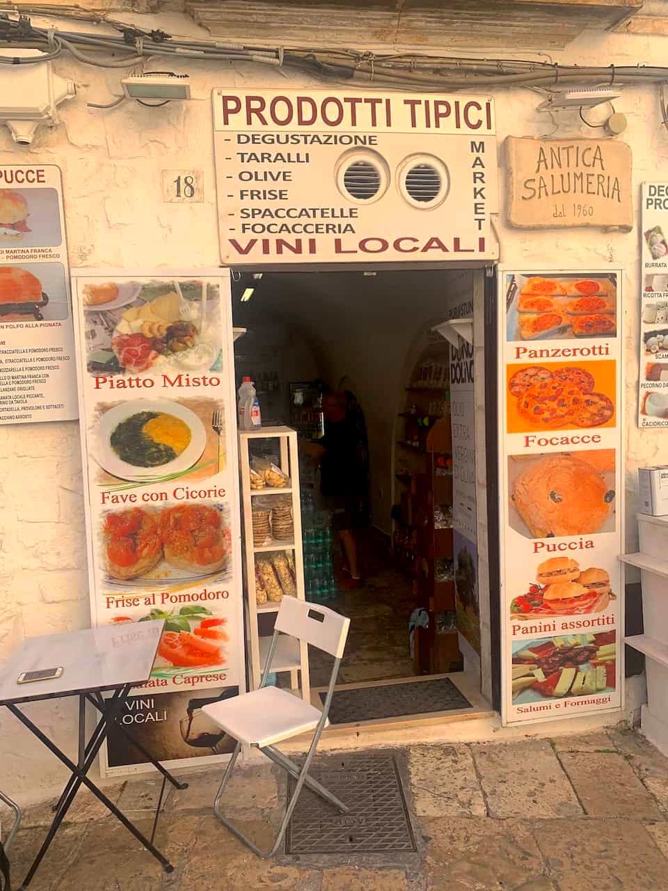Antica Salumeria in Ostuni Italy