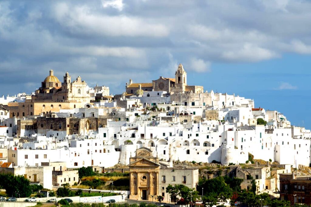 Panaromic view of Ostuni Italy