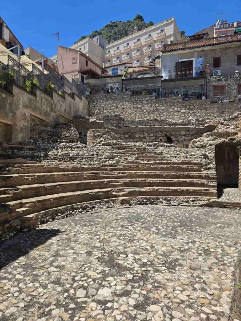 Planning A Trip To Sicily? Don’t Miss These 23 Bucket List Things to do in Taormina! 6 Odeon, a tiny Greek-Roman theater in Taormina. Visiting it is among the best things to do in Taormina Italy