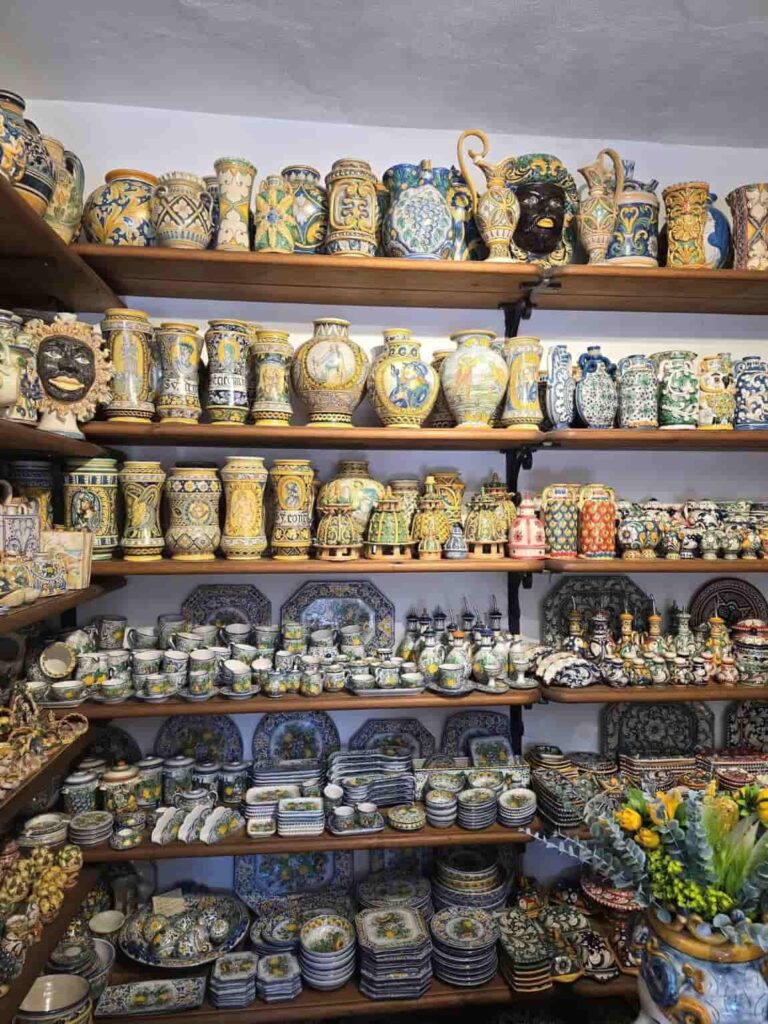 Planning A Trip To Sicily? Don’t Miss These 23 Bucket List Things to do in Taormina! 14 Ceramics in Taormina Sicily. Getting some authentic Sicilian ceramics is among best things to do in Taormina Italy
