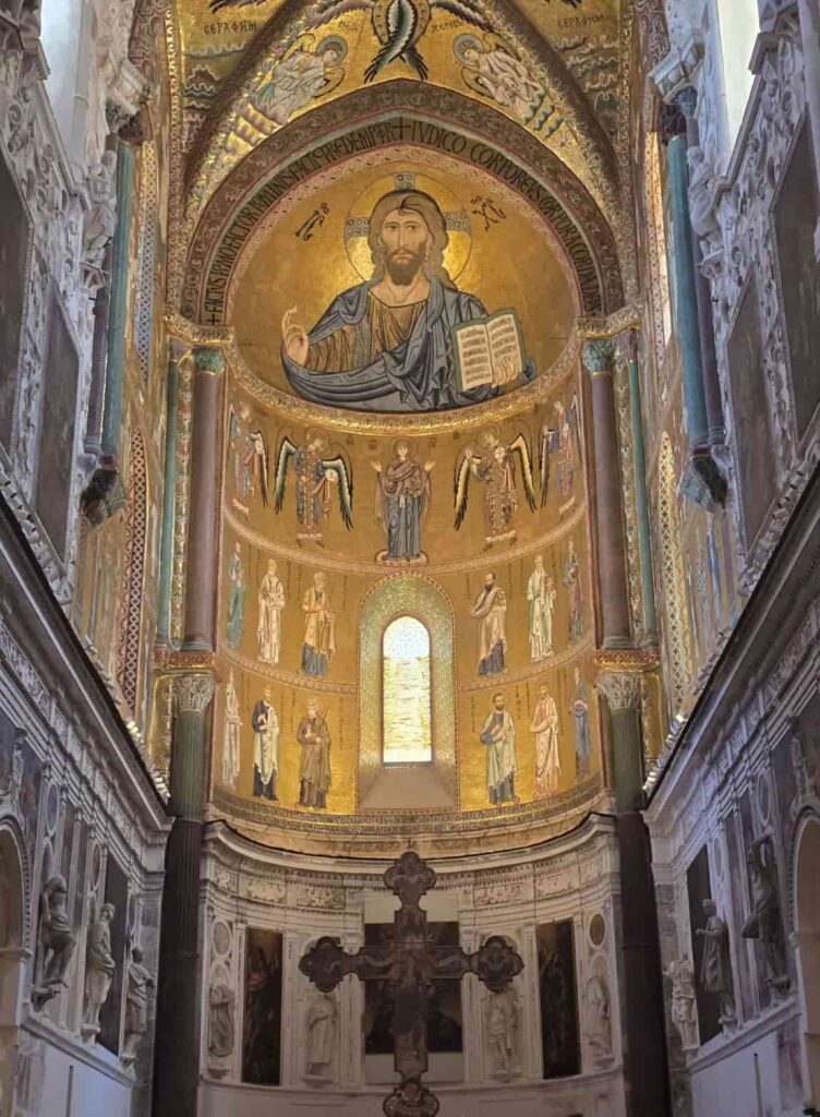 This Sicily’s Seaside Town Looks Straight Out of a Movie—Here’s What to Do in Cefalù 7 Christ Pantocrator in the apse of the Cathedral of Cefalu