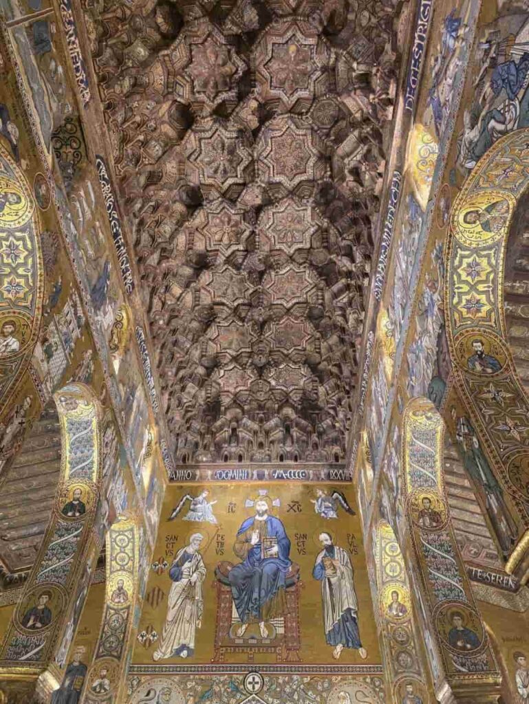 Palatine Chapel of the Norman Palace in Palermo. It is  a must- see on any one day in Palermo itinerary 