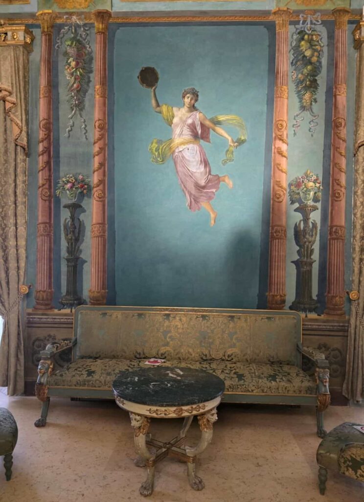 Sala Pompeiana of the Norman Palace in Palermo. The Noramn Palace is a must-see item on any one day in Palermo itinerary 