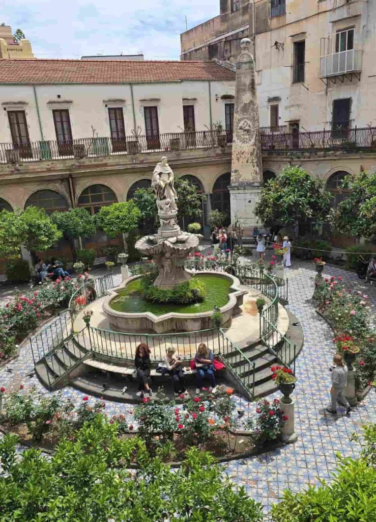 20 Unforgettable Things to Do in Palermo, Italy: Churches, Cannoli, and Crystal-Clear Seas 11 The courtyard of the La Dolceria di Santa Caterina