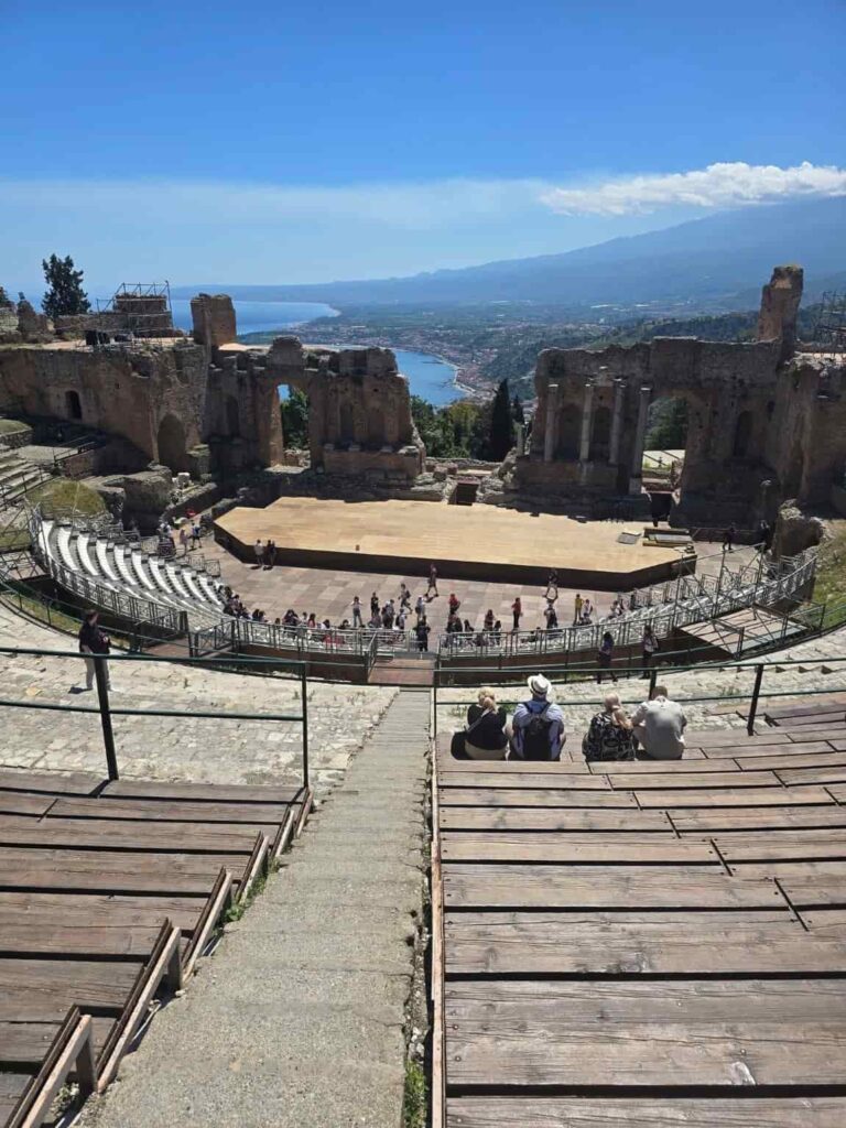 Planning A Trip To Sicily? Don’t Miss These 23 Bucket List Things to do in Taormina! 4 Teatro Antico in Taormina Italy. Visiting the Teatro Antico is among the best things to do in Taormina Italy