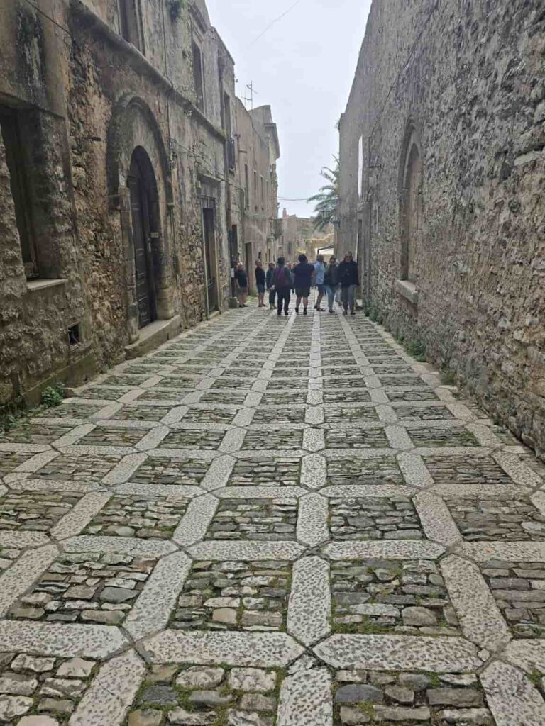 The Ultimate Erice, Sicily Bucket List: 13 Things You Need to Try NOW! 5 A cobbled street of the medieval Erice Sicily