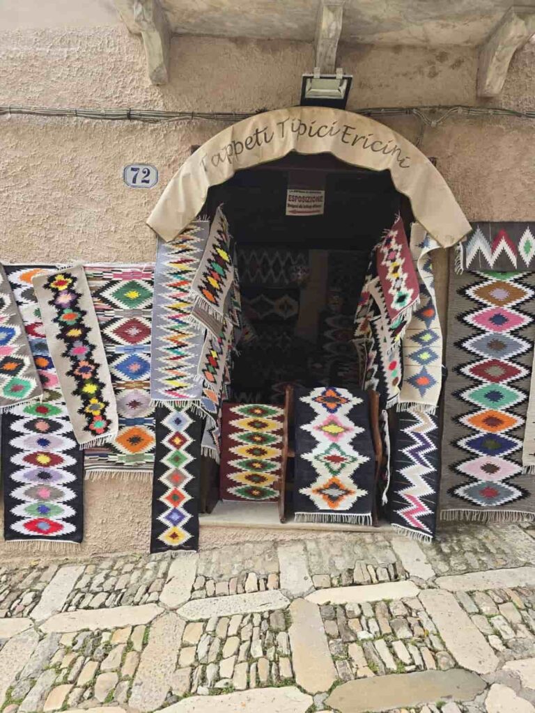 The Ultimate Erice, Sicily Bucket List: 13 Things You Need to Try NOW! 9 Traditional Rugs in Erice Sicily.