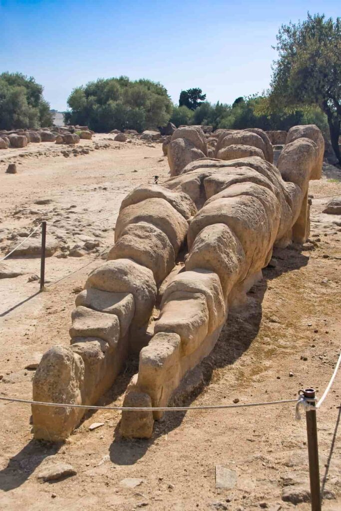 Unlock the Secrets of the Valley of the Temples: A Curated Guide to Sicily’s Most Iconic Landmark! 8 Telamon in the Olympian Field in the Valley of the Temples, Sicily