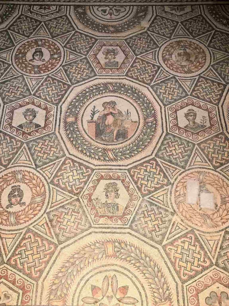 Mosaic of Villa Romana del Casale in Sicily. Villa Romana del Casale is among the best places to visitin Sicily Italy 
