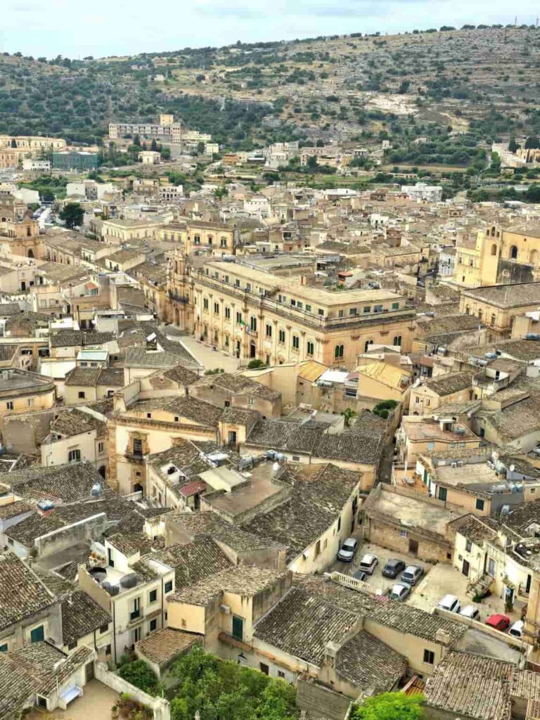 A view of Scicli Sicily 