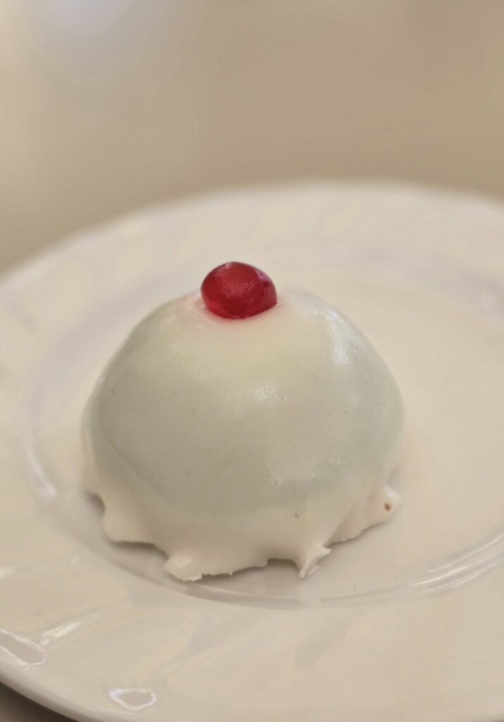Cassatella di Sant'Agata (Saint Agatha's Breasts), a traditional cake in Syracuse Italy
