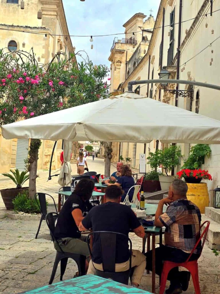 Dining in Scicli Italy