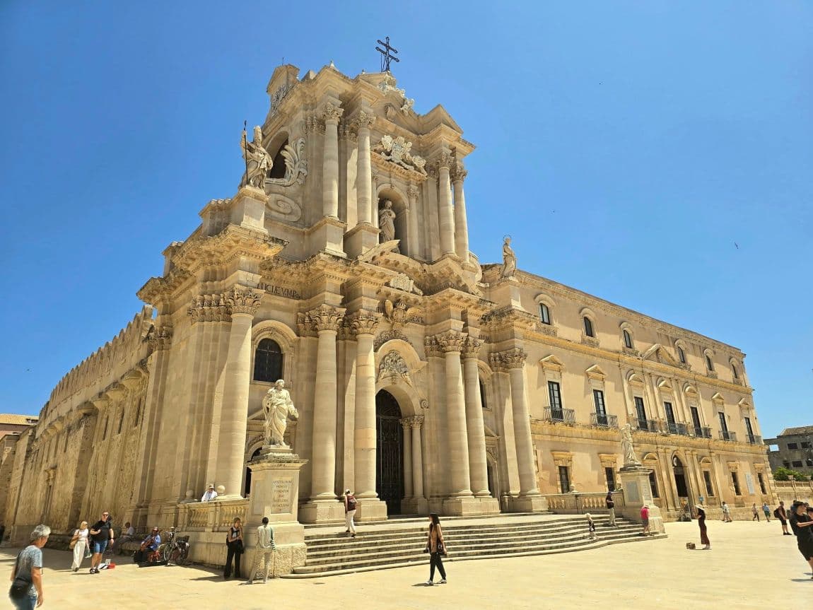 The Cathedral of Syracuse Italy