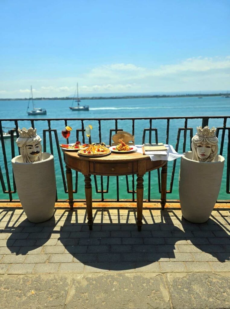 the lungomare Alfeo in Ortigia, Syracuse, Sicily 