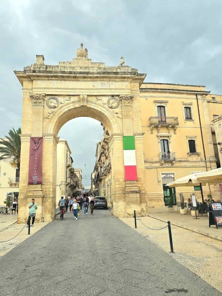 Why Noto Italy, the Capital of Sicilian Baroque, Is Your Next White Lotus-Inspired Getaway 3 The Porta Reale in Noto Sicily