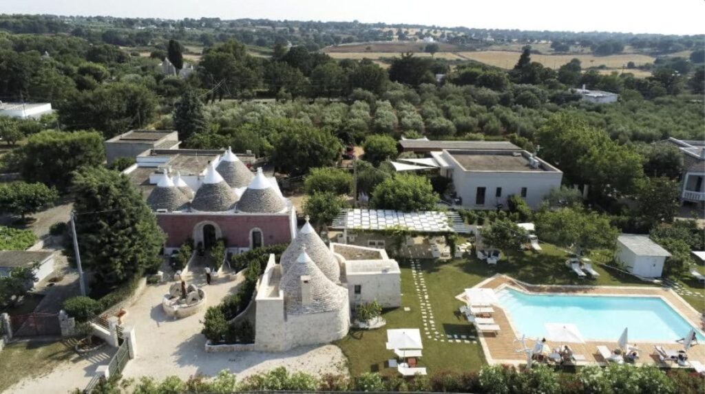 Borgo d’Itria , Monopoli. It is among the best trulli hotels in Puglia Italy. 