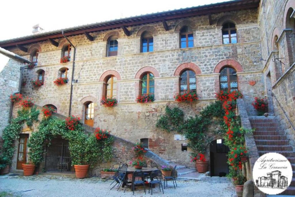 Castello La Grancia di Spedaletto. It is one of the best agriturismo Tuscany. 