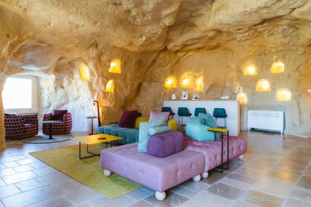 La Corte Dei Pastori Luxury Cave Hotel in Matera, Italy. It is among the best cave hotels Matera Italy.