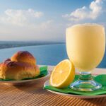 granita siciliana al limone (sicilian lemon granita) with brioche