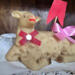 Pecorella di Pasqua Siciliana, the Sicilian Easter lamb cake. It is one of the best traditional Sicilian desserts.