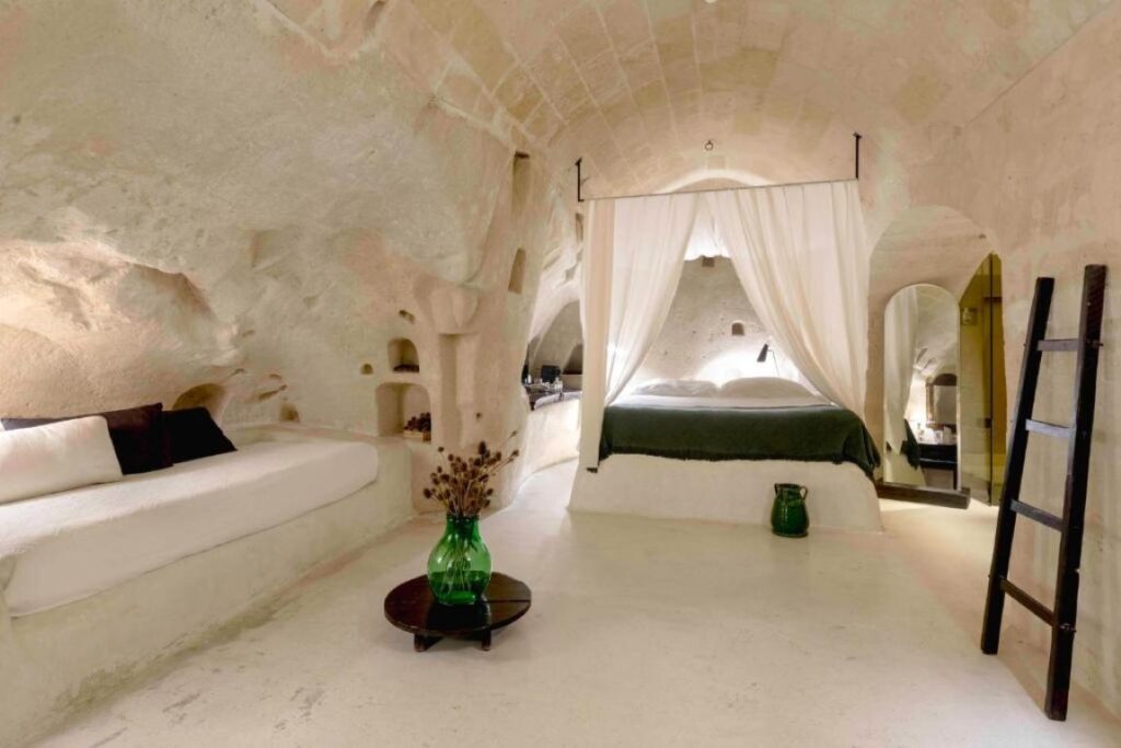 Sant’Angelo Luxury Resort in Matera Italy. It is one of the best cave hotels Matera  Italy 