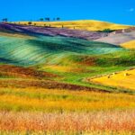Val d'Orcia, Tuscany, Italy in the fall