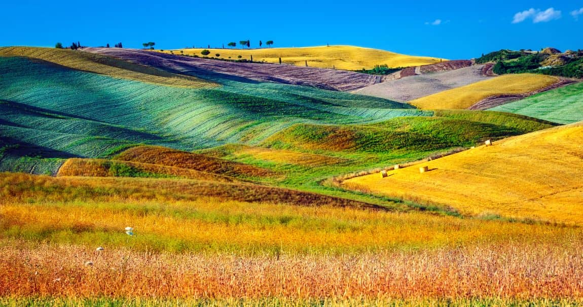 15 Magical Places to Explore Italy in the Fall Right Now 1 Val d'Orcia, Tuscany, Italy in the fall