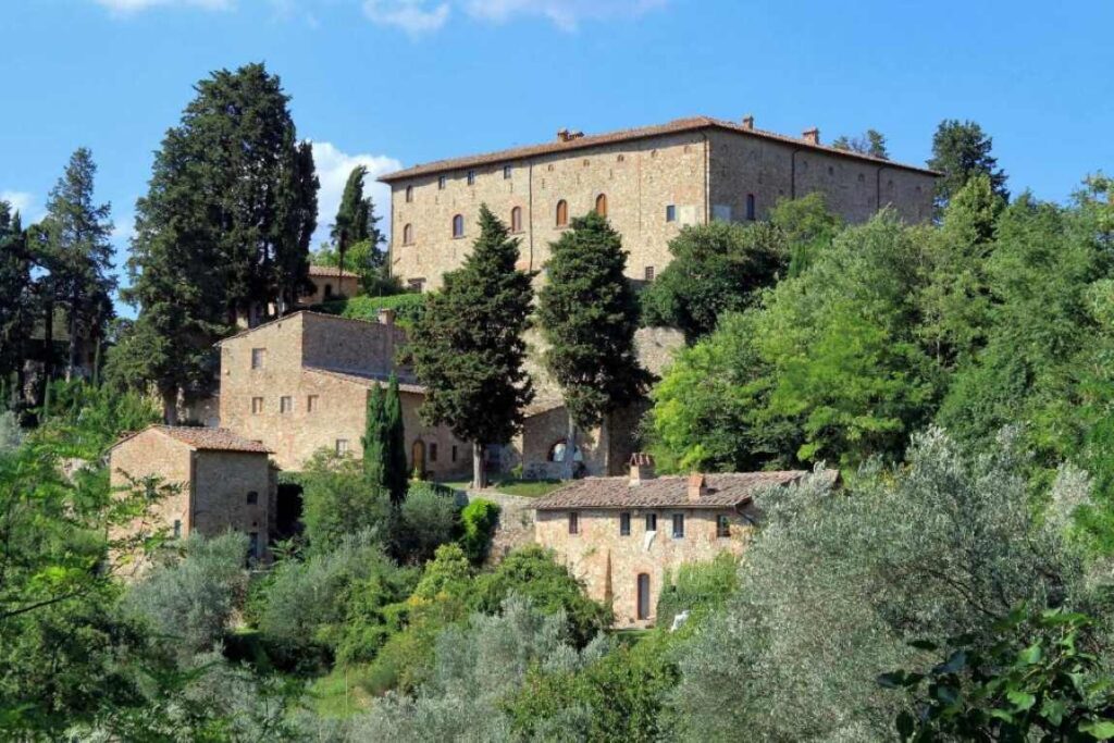 Castello di Bibbione. It is a top Tuscany castle hotel. 
