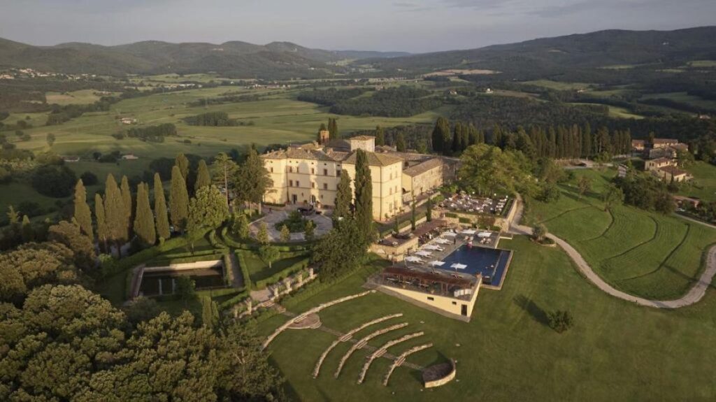 Castello di Casole . It is a top castle hotel in Tuscany. 