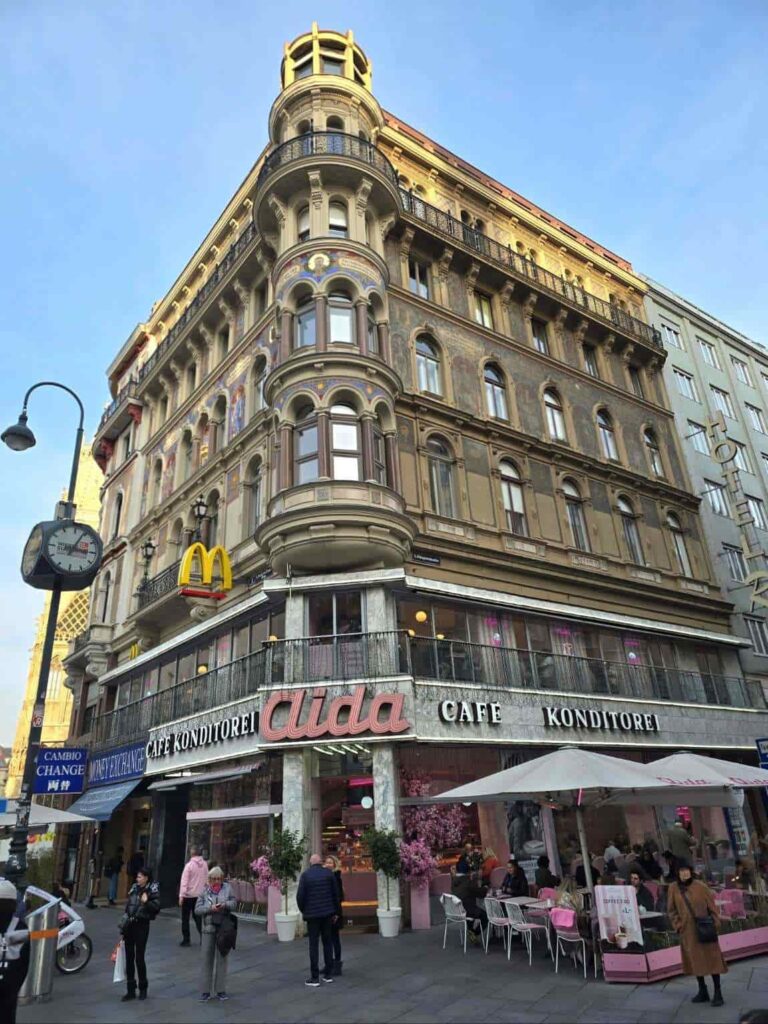 Vienna, Where Time Waltzes — The Most Magical Things to Do in Vienna, Austria 29 Aida in Vienna Austria. Trying traditionl Viennese cakes in Aida is among the best things to do in Vienna Austria.