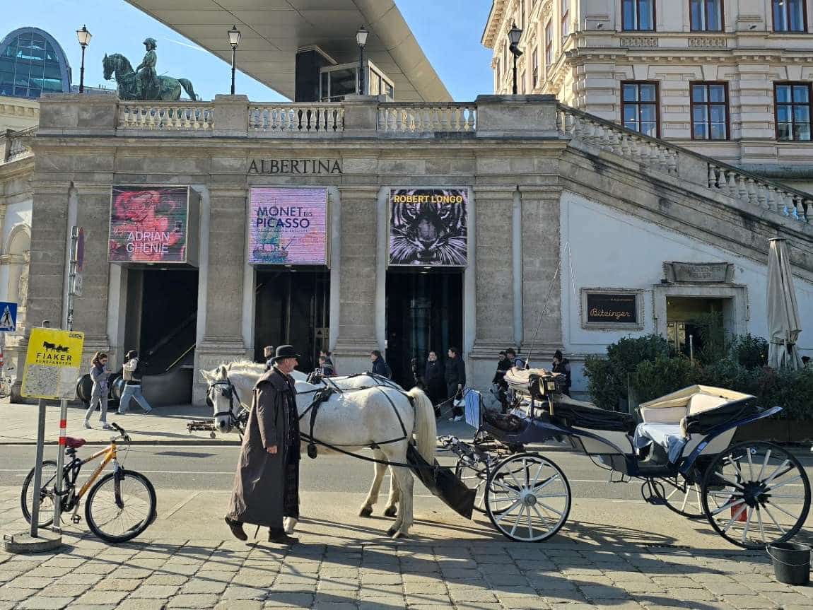 Albertina Museum in Vienna. Visiting it is among the best things do do in Vienna Austria,
