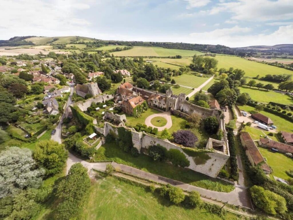 Amberley Castle. it is one of the best castle hotels  in England for Christmas stays 