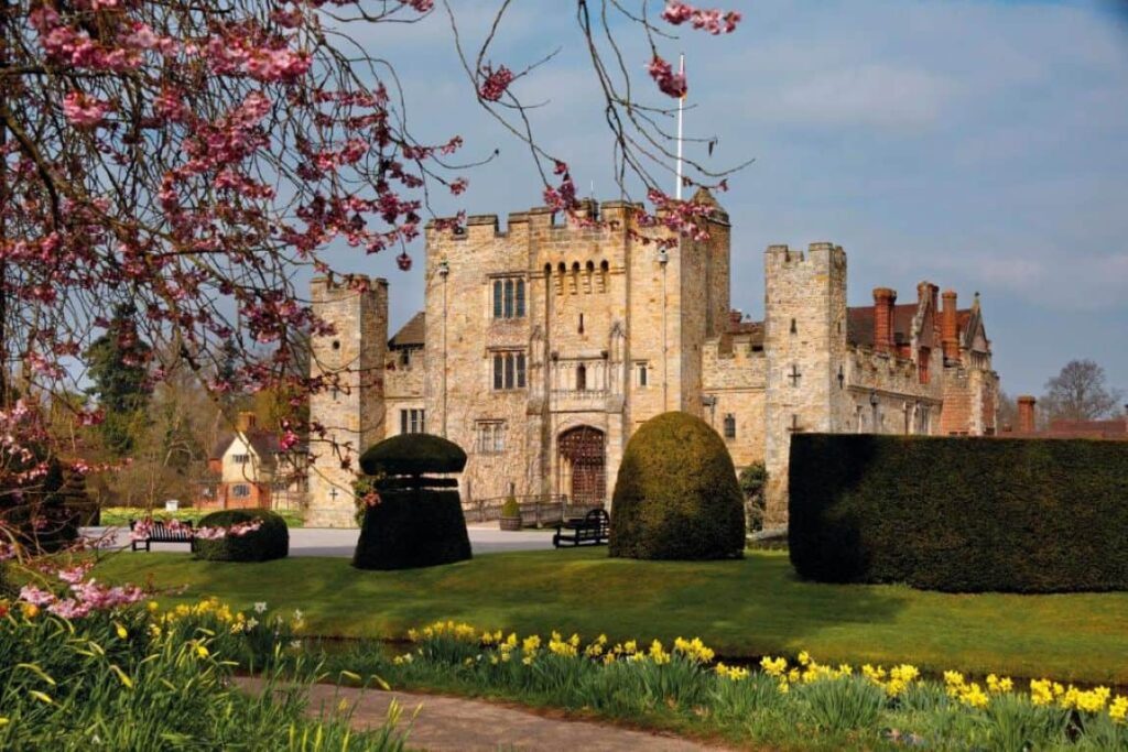Hever Castle. It is one of the best castles stays england for christmas 