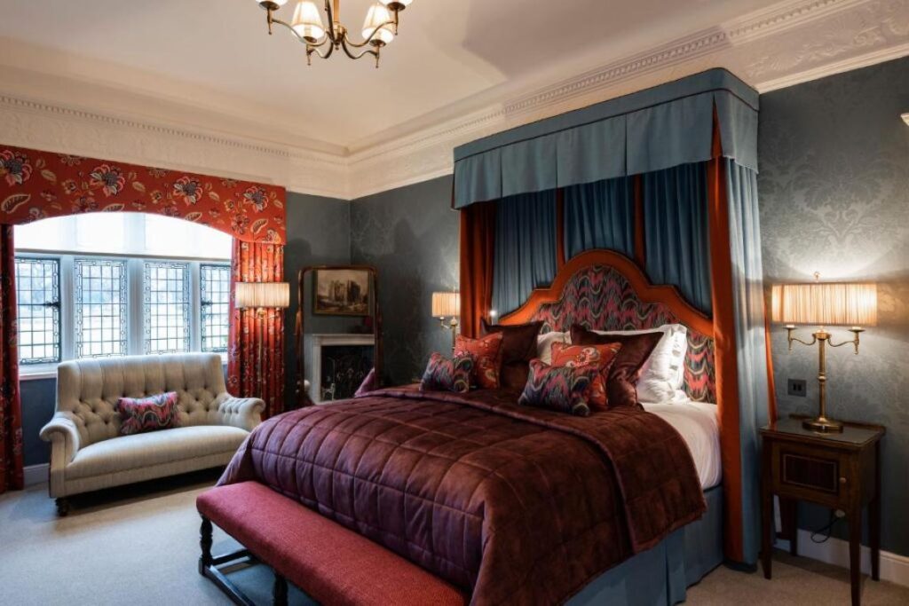 Hever Castle, Kent. It is one of the best castle hotels in england for Christmas stays