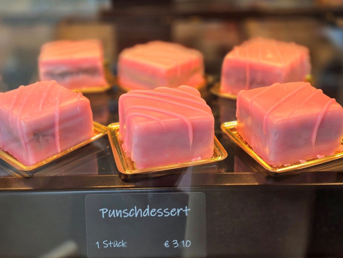 Punschdessert. It is one of the best traditional Viennese desserts.