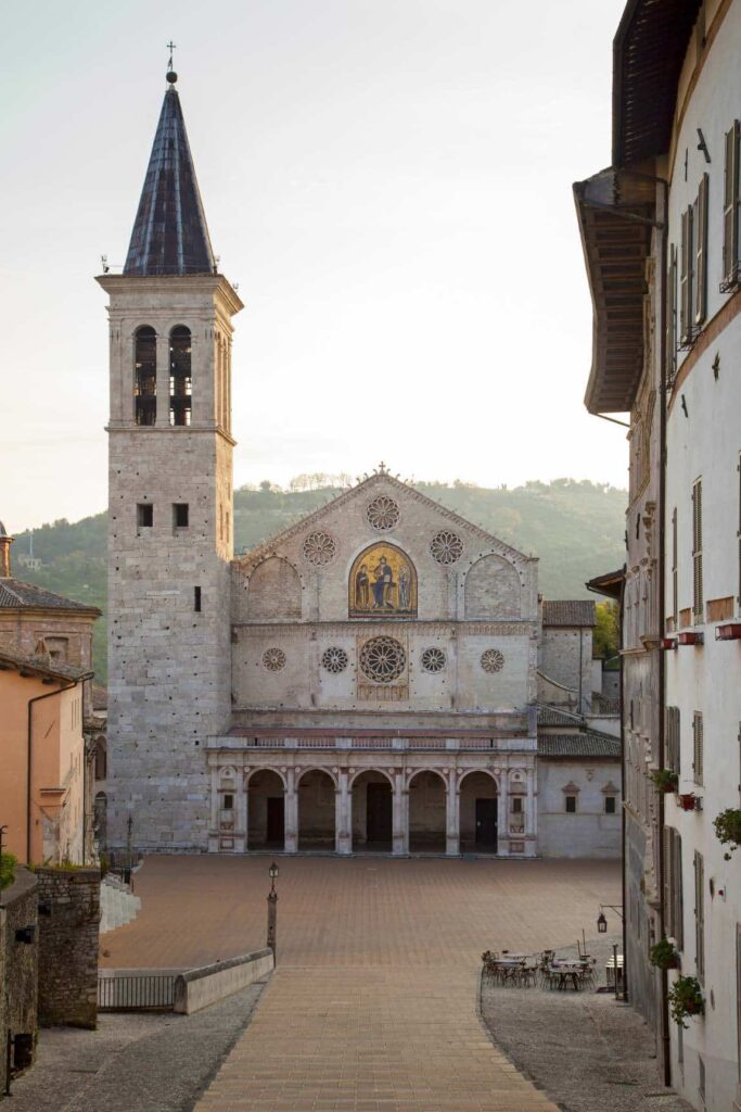 Spoleto Cathedral in Umbria, Italy. 