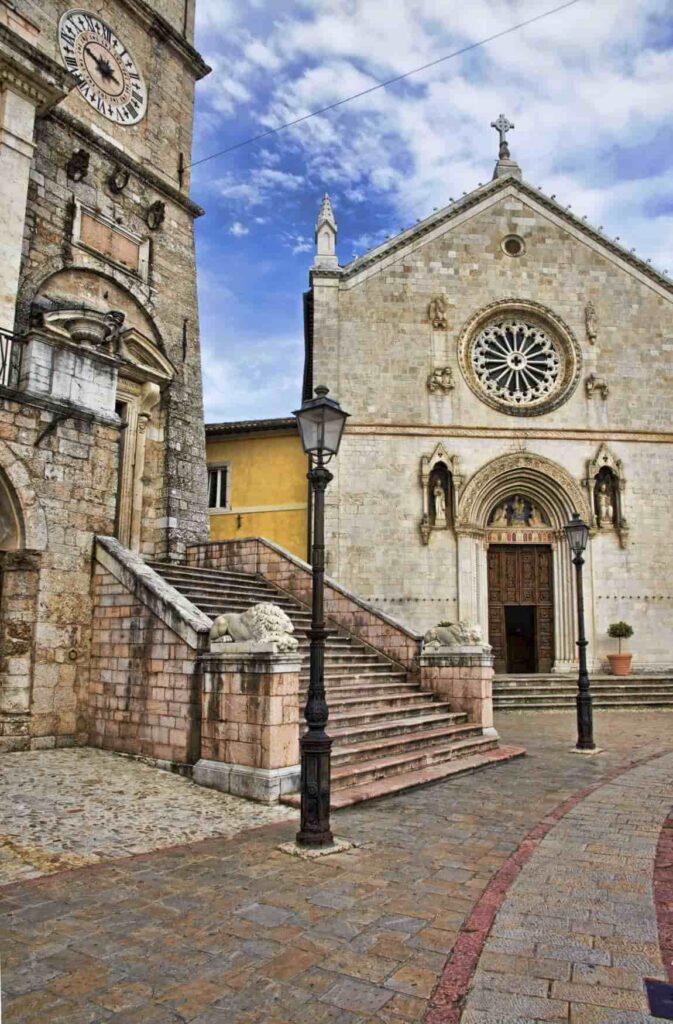 The church of St Benedict in Norcia, Umbria