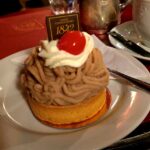 Vermicelles, a famous Swiss chesnut cake