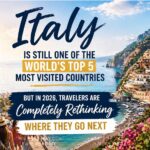 Italy is among the top 5 worlds destinations